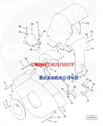 湘潭120T电动轮康明斯KTA38-C1200风扇皮带防护罩3